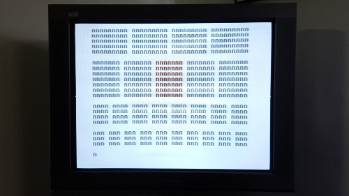 n (squares) running on a Commodore 64