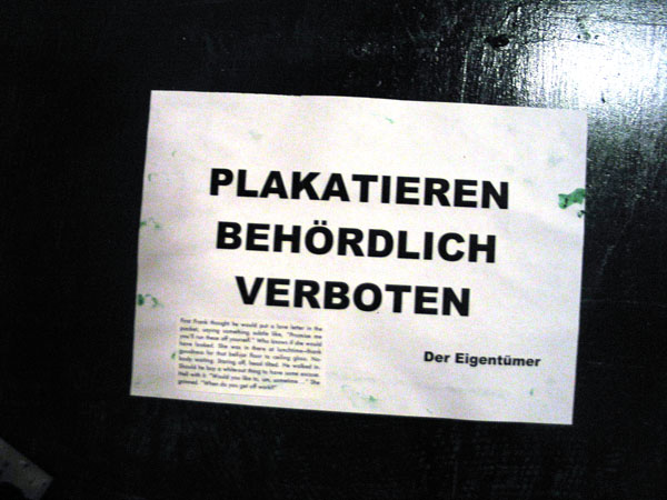 Implementation sticker in Vienna
