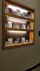 Author Function book displays and gallery walls