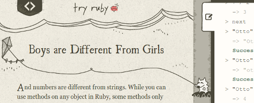 The facts of life in a Ruby tutorial.