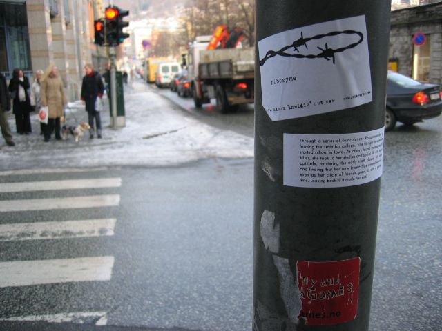 Implementation sticker in Bergen Norway