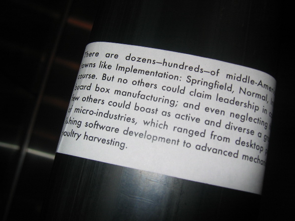 Implementation sticker in New York