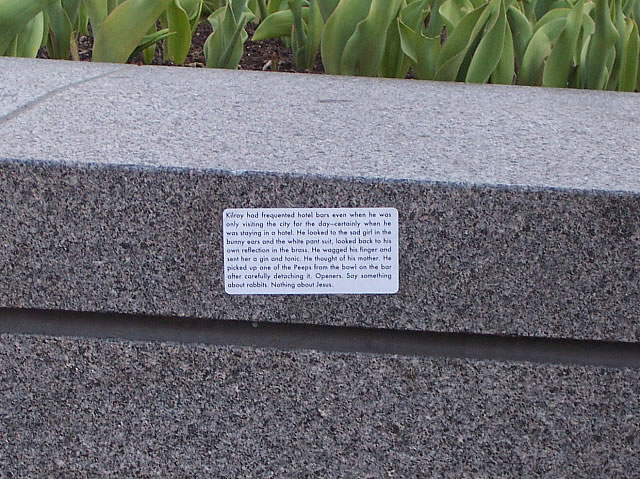 Implementation sticker in Notre Dame Campus Indiana