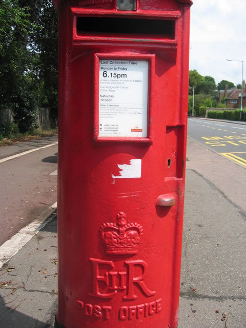 Implementation sticker in Cambridge England