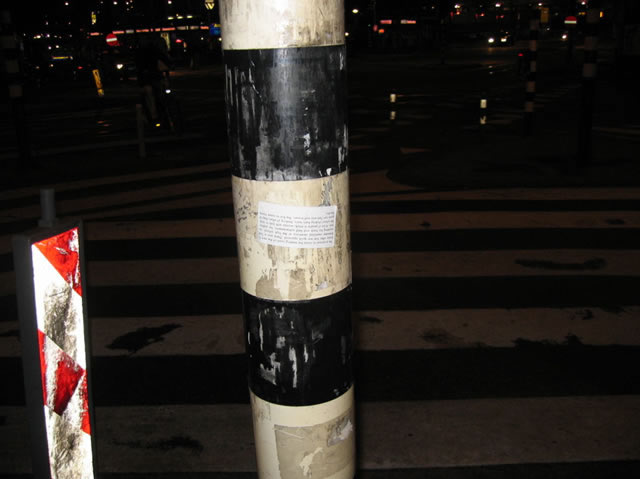 Implementation sticker in Amsterdam