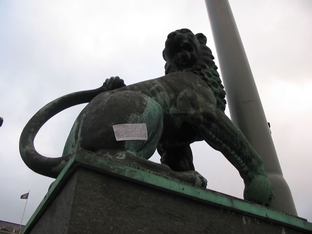 Implementation sticker in Bergen Norway