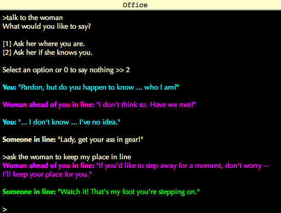 Screen showing both conversation modes