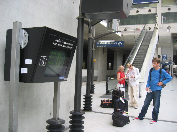 Implementation sticker in Aeroport Charles de Gaulle France