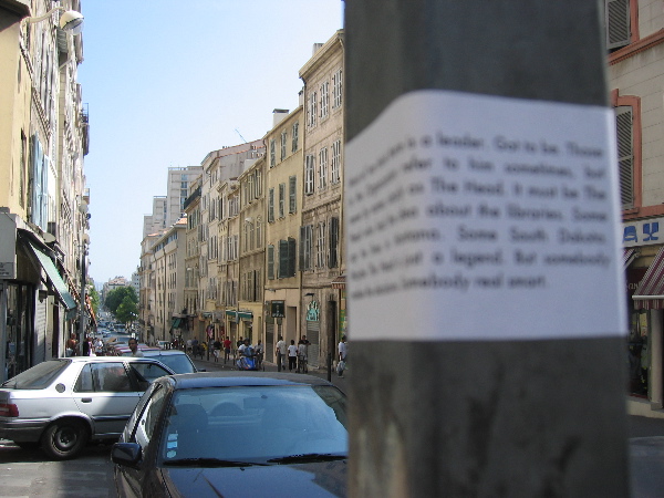 Implementation sticker in Marseilles