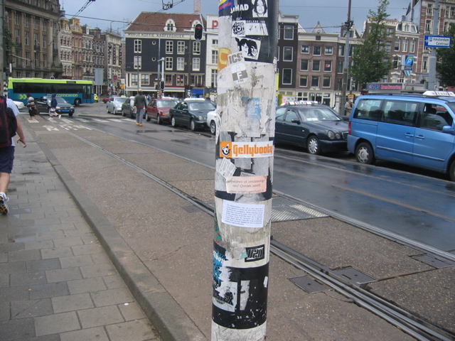 Implementation sticker in Amsterdam