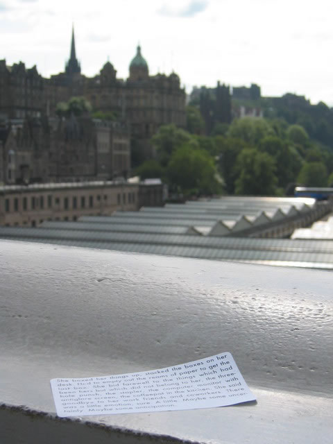 Implementation sticker in Edinburgh Scotland