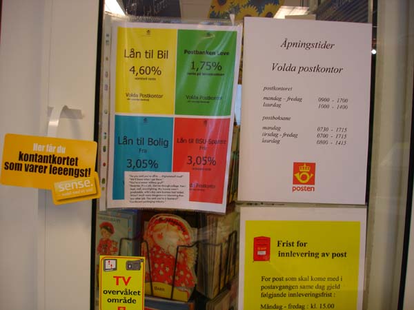Implementation sticker in Volda Norway