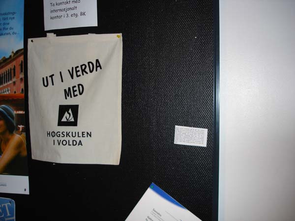 Implementation sticker in Volda Norway