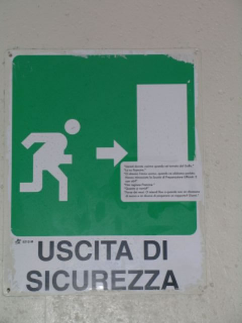 Implementation sticker in Genova Italy