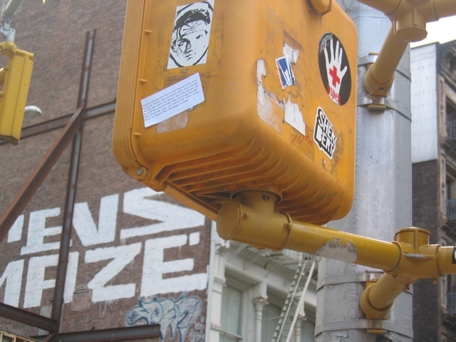 Implementation sticker in New York